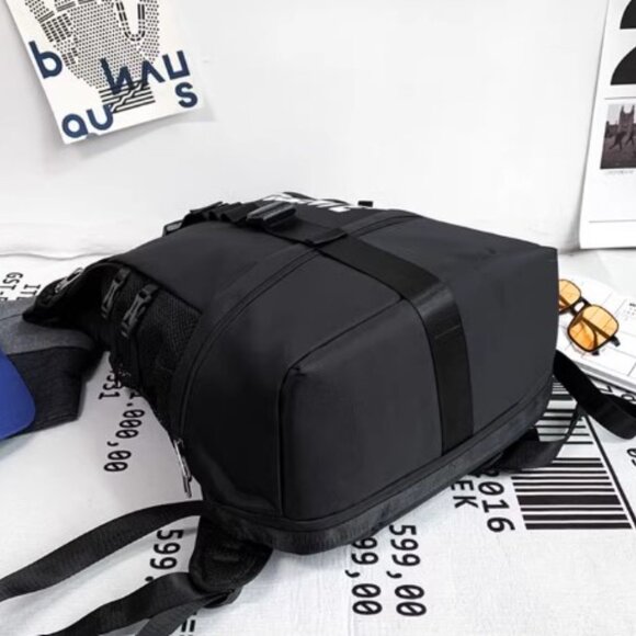 NEW! Large Storage Stylish Roll Top Backpack Gym Bag Travel Bag for Men or Women - Picture 7 of 11